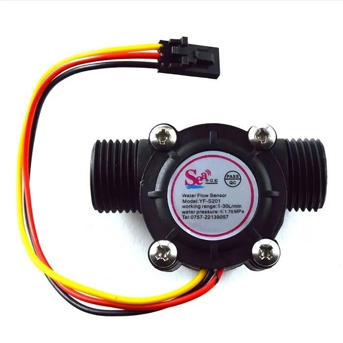 Sensor de flujo de agua YF-S201 de 1/2 pulgada
